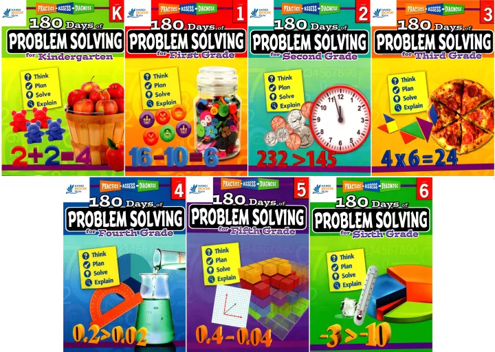 180 DAYS OF PROBLEM SOLVING FOR KINDERGARTEN LEVEL K-6