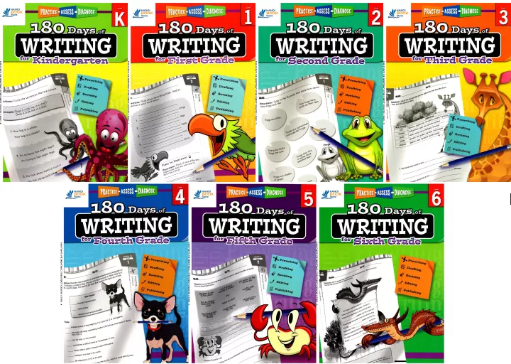 180 DAYS OF WRITING FOR KINDERGARTEN LEVEL K-6