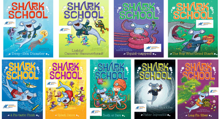 9 QUYỂN SHARK SCHOO Sách màu Sách Tiếng Anh