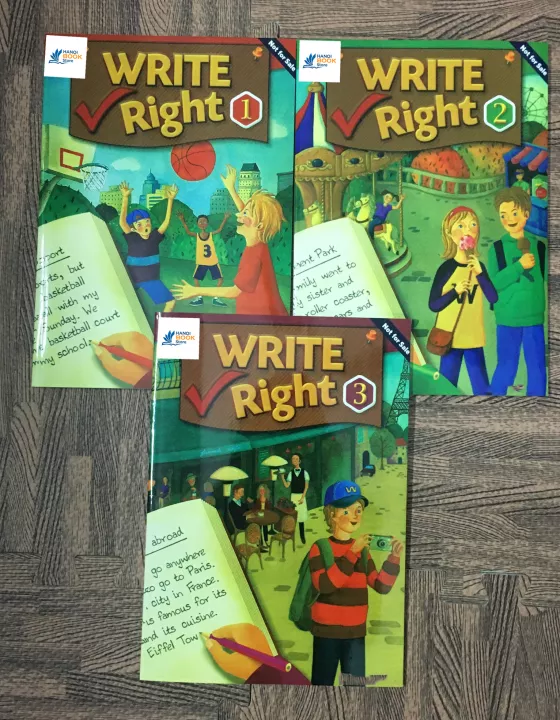 Bộ Sách 3 quyển Write Right 1,2,3 ( in màu)