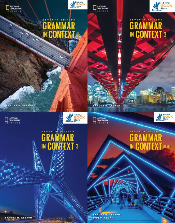 bộ sách 4 quyển Grammar In Context 1,2,3,Basic - 7th Edition