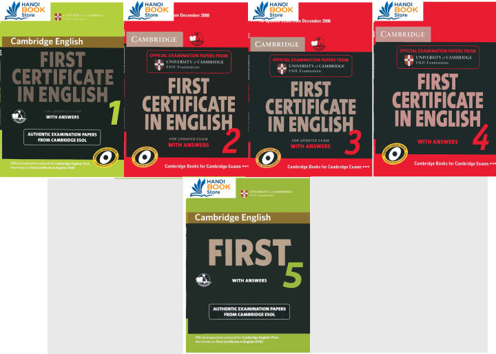 Bộ Sách FCE Cambridge First Certificate In English (Sách đen trắng)