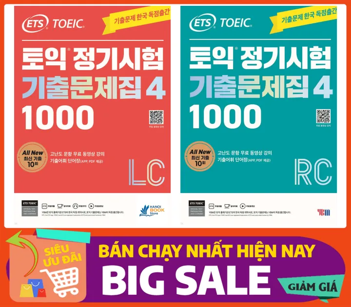 Bộ Sách Luyện Thi ETS TOEIC 2024 RC và LC - Sala Bookstore