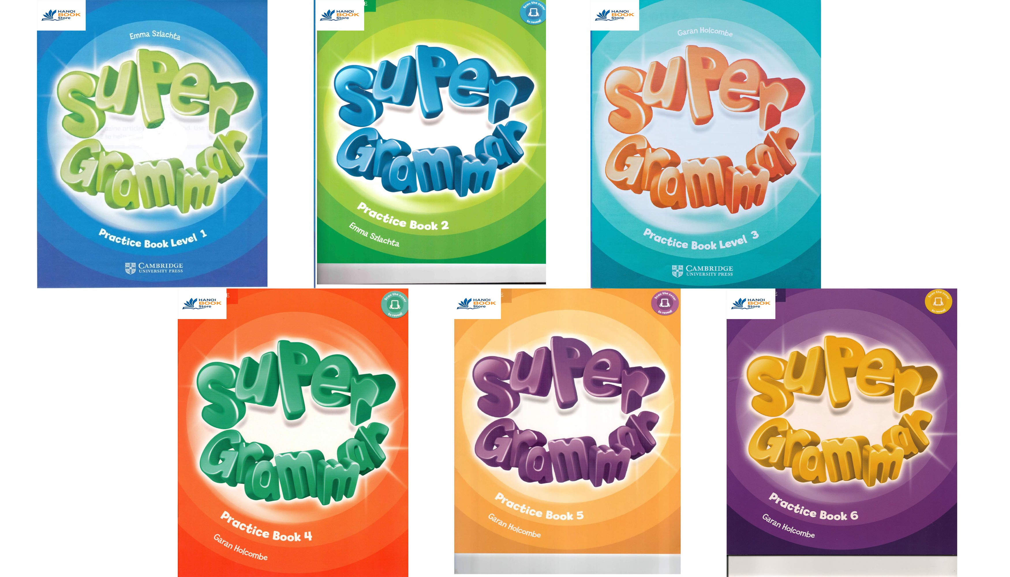 Super grammar level 1-6 (Sách màu)