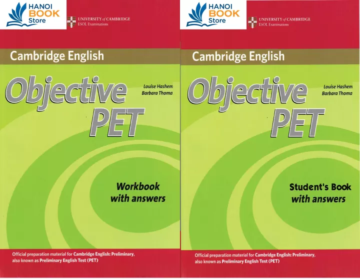 Cambridge English Objective PET Student's Book & workbook