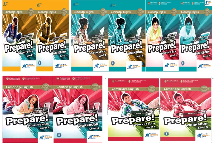 Cambridge English Prepare Level 1-5 Student's Book và Workbook