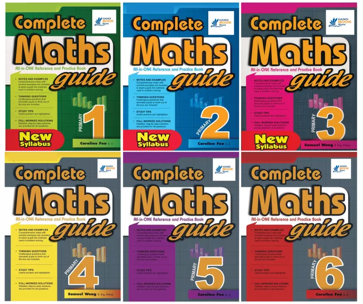 Bộ 6 quyển Complete Math guide grade 1-6