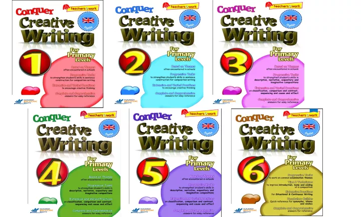 CONQUER CREATIVE WRITING 1,2,3,4,5,6 (Sách đen trắng)