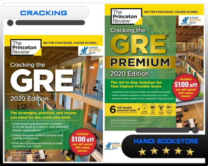 Cracking the GRE Premium Edition with 4 - 6 Practice Tests, 2020 Edition