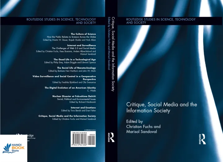 Critique, Social Media and Information Society - Sala Bookstore