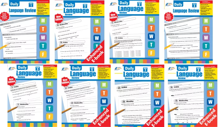 DAILY LANGUAGE REVIEW GRADE 1-8 (Sách đen trắng)