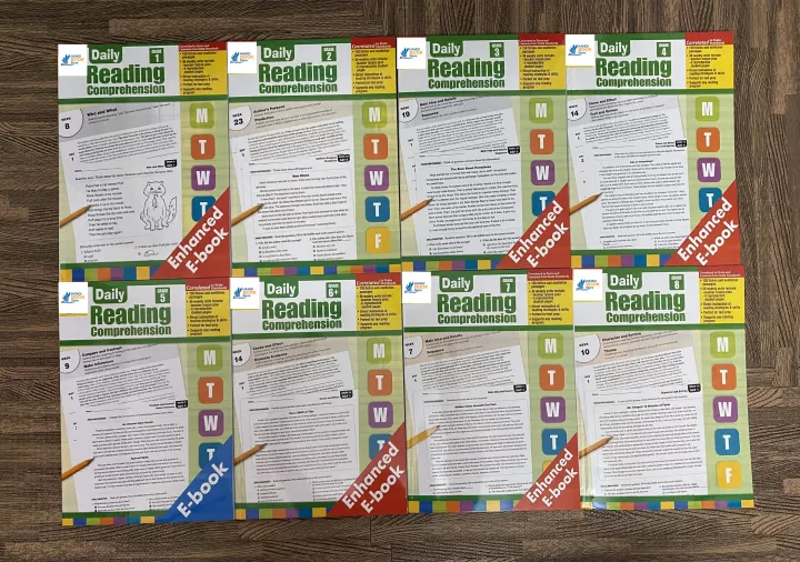 Daily Reading Comprehension 1-8 (Sách đen trắng)