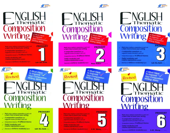 6 quyển sách ENGLISH THEMATIC COMPOSITION WRITING 1-6