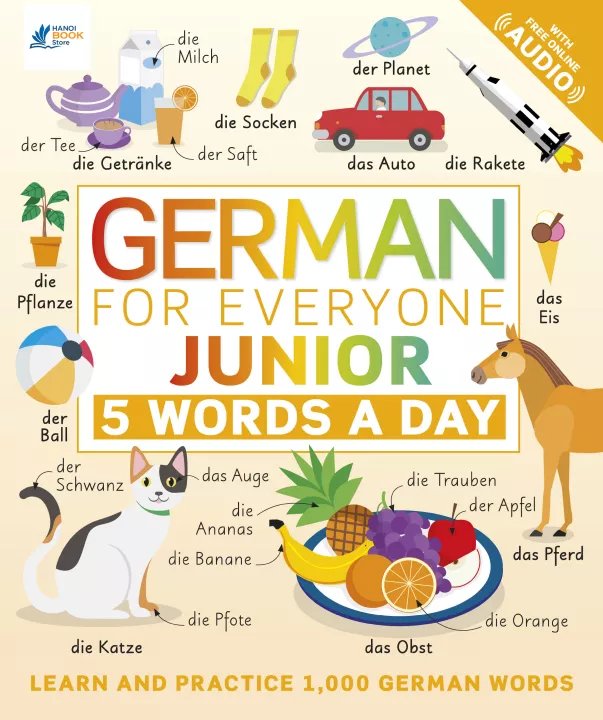 German for Everyone Junior 5 Words a Day ( sách gia công màu)