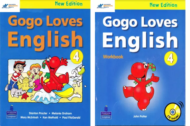 Gogo love English 4 Student book - Work book (Sách màu)