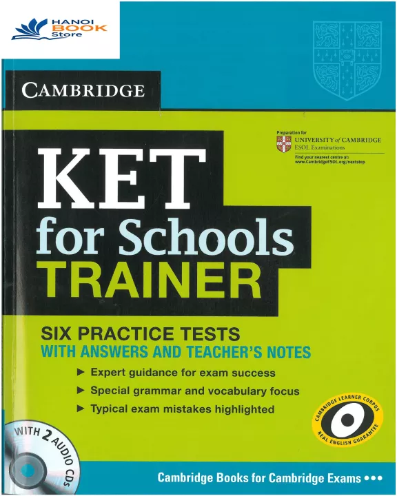 KET FOR SCHOOL TRAINER SIXS PRACTICE TESTS (Sách đen trắng)