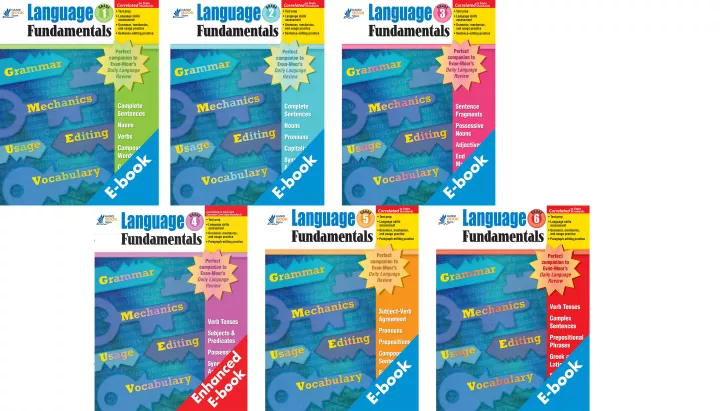 LANGUAGE FUNDATMENTALS GRADE 1-6 (Sách đen trắng)