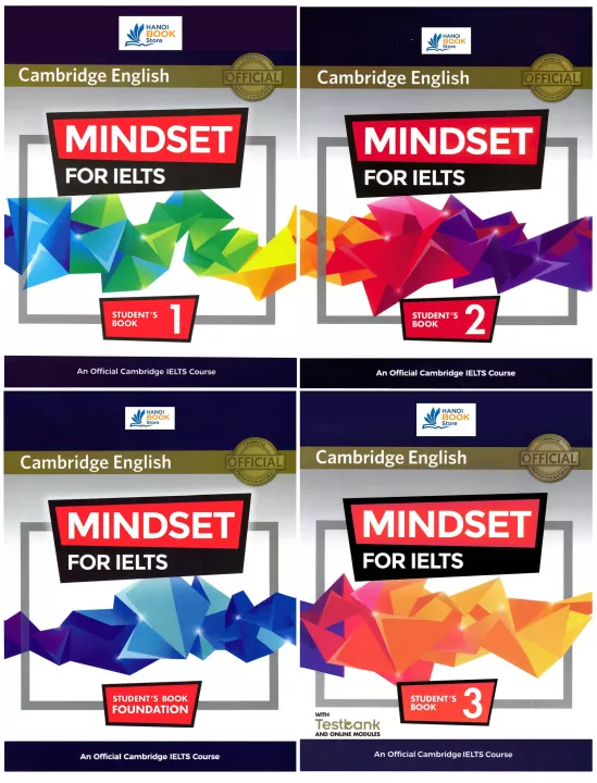 Mindset for IELTS Foundation, Level 1, Level 2, Level 3 Student's Book ( sách màu)