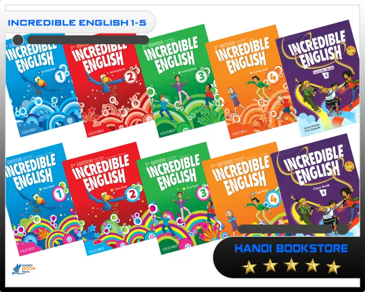 Oxford Incredible English 1-5 Tặng Audio - SalaBookstore