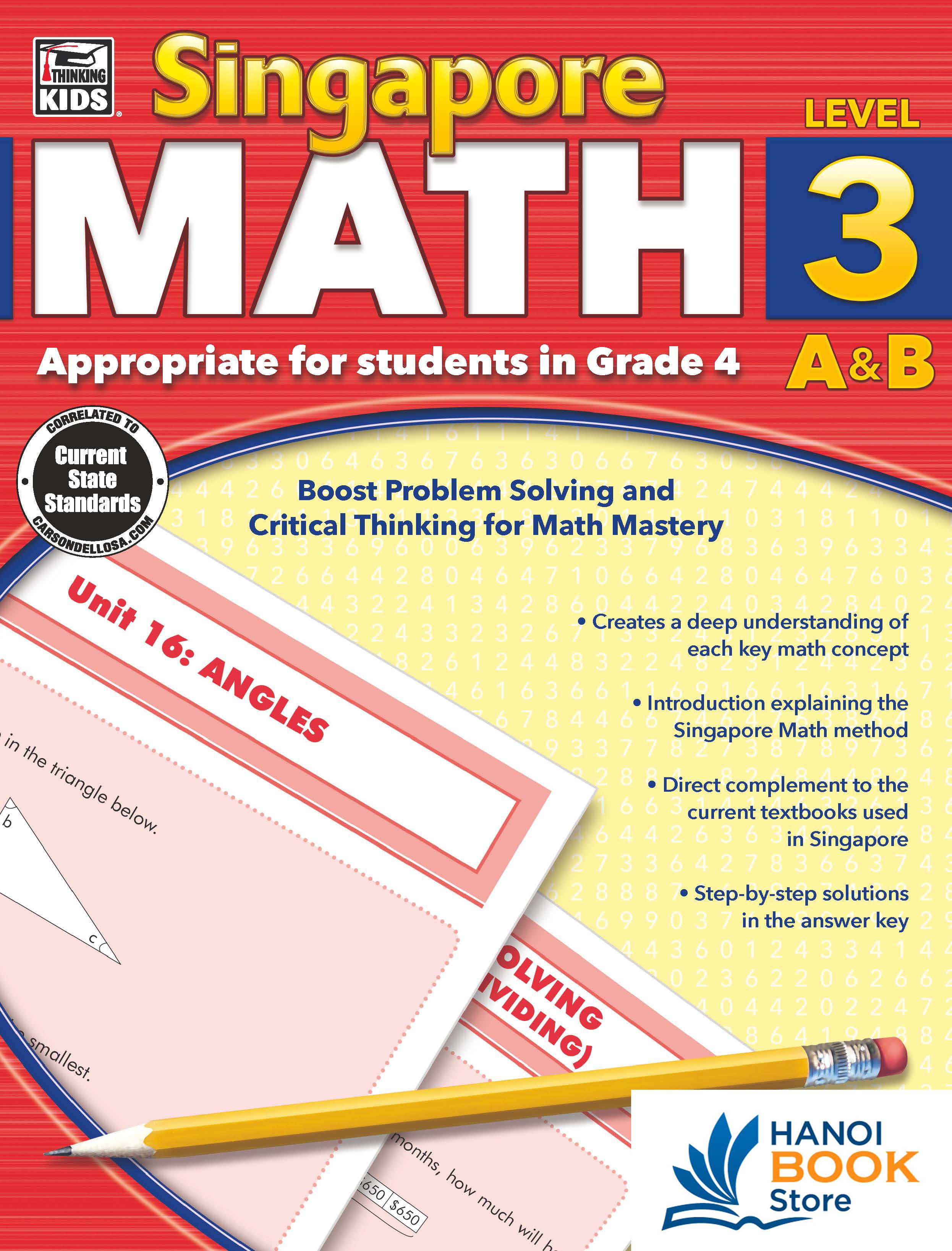 Singapore Math 3 (Sách đen trắng)