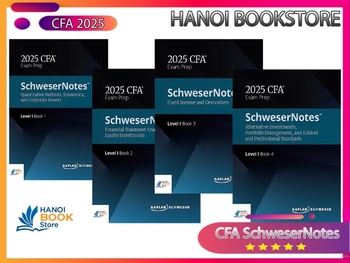 Sách 2025 CFA Level I SchweserNotes Book (1-4) - Sala bookstore