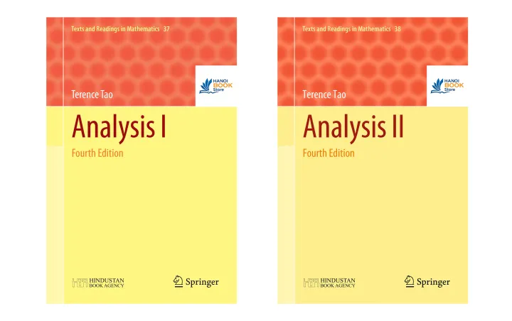 Sách Analysis I - II