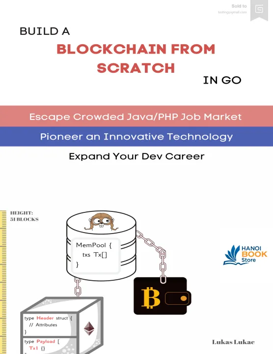 Sách Build a Blockchain from Scratch in Go