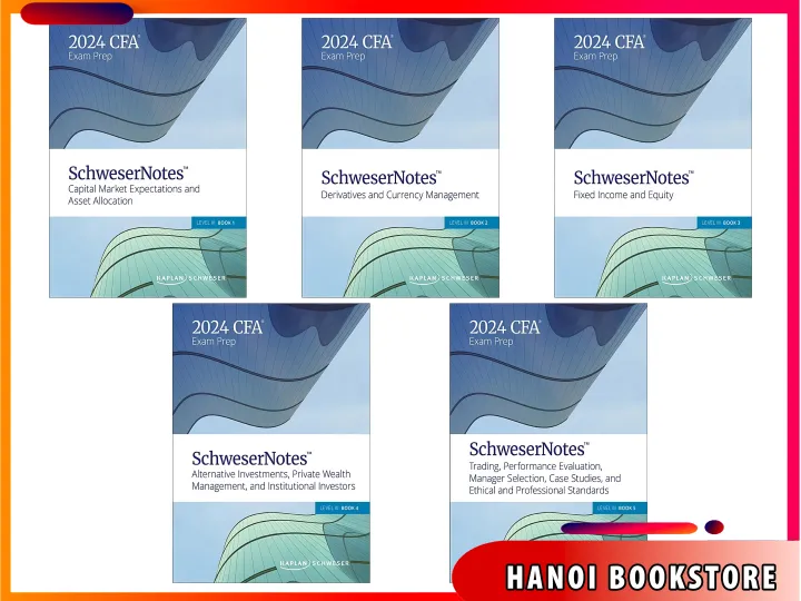 Sách CFA 2024 Level III - SchweserNotes Book 1,2,3,4,5 - SalaBookstore