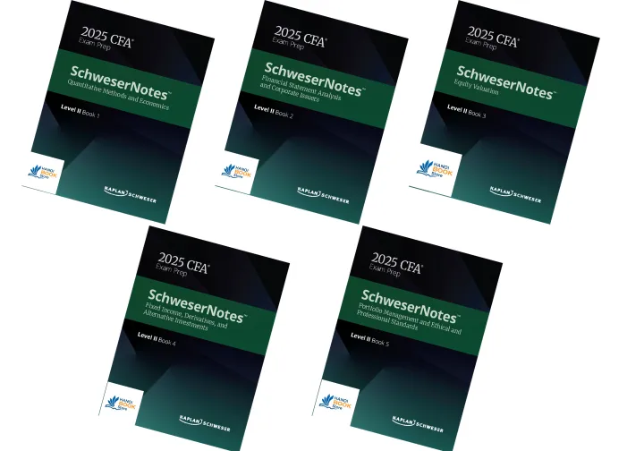 Sách CFA 2025 Level II - SchweserNotes Book 1-5