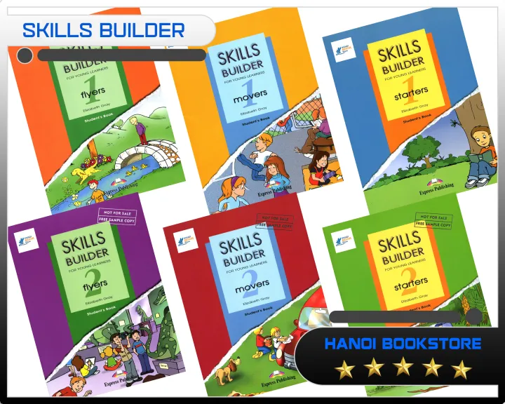 Sách Skill Builder có đủ 3 cấp độ Starters, movers, flyers - Tặng Kèm Audio - Sala Bookstore