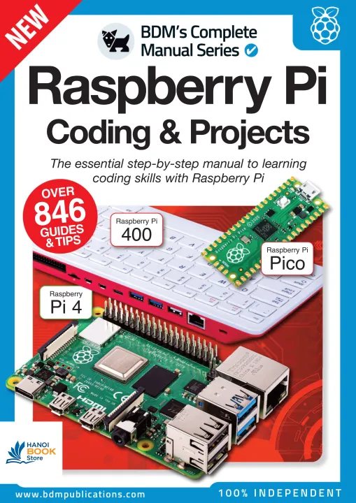 Sách The Complete Manual Raspberry Pi Coding Projects - 12th Edition, 2022