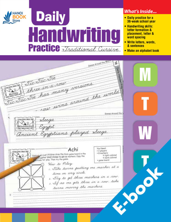 Sách Tiếng Anh DAILY HAND WRITING PRACTICE (Sách đen trắng)