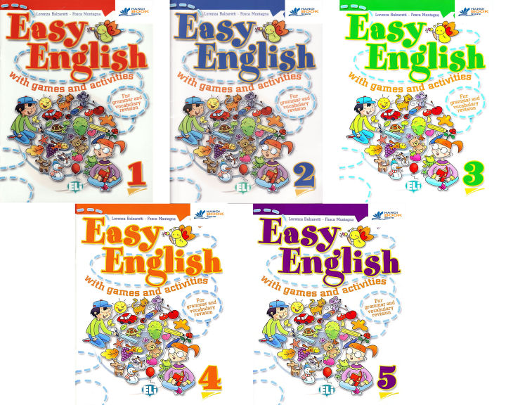 Sách Tiếng Anh Easy English with Games and Activities 1-5 (sách màu)