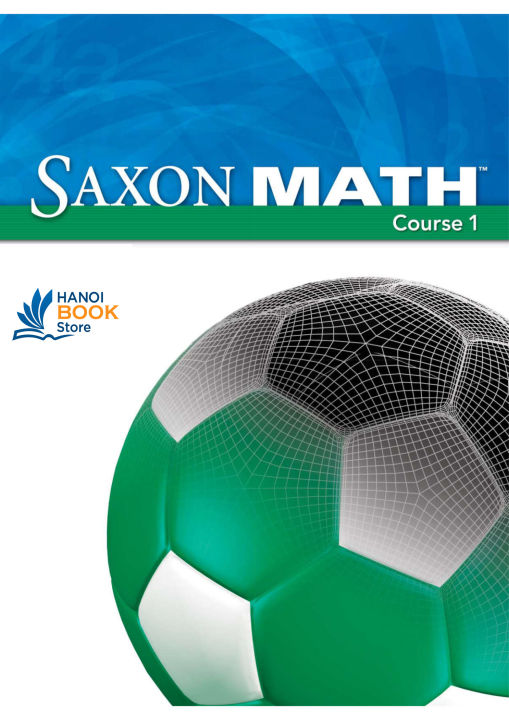 Sách Tiếng Anh SAXON MATH COURSE 1 ( Sách đen trắng)