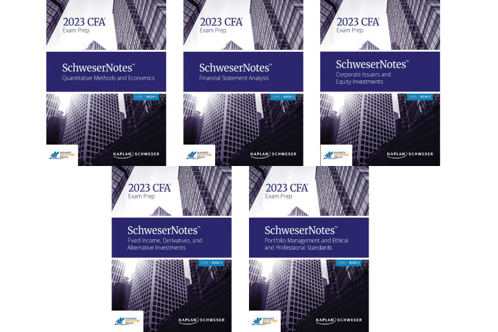 SCHWESERNOTES™ 2023 LEVEL I CFA® BOOK 1-5 (Sách đen trắng)