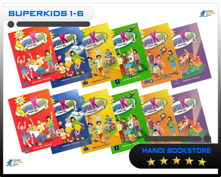 Superkids New Edition Level 1,2,3,4,5,6 (Sách Tiếng Anh dành cho bé)