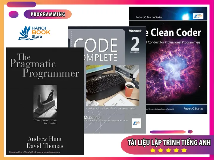 Tài liệu lập trình tiếng Anh - Code Complete, The Clean Coder, The Pragmatic Programmer