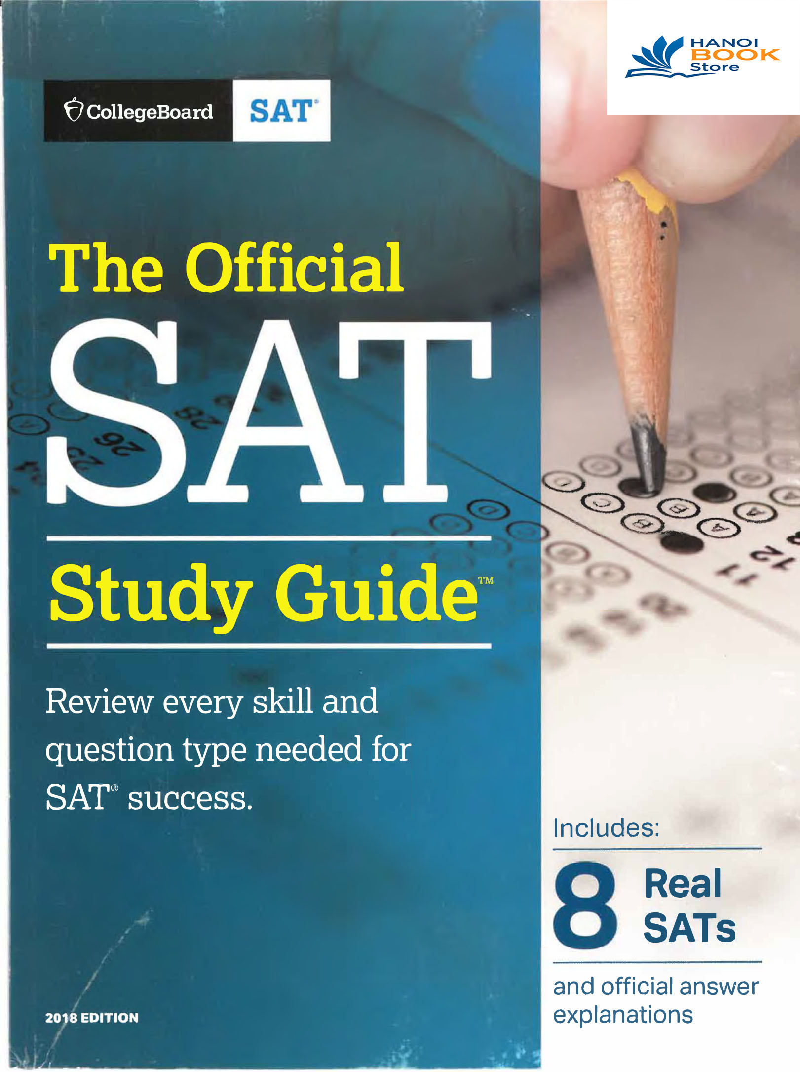 The Official SAT Study Guide, 2018 Edition (Sách đen trắng)