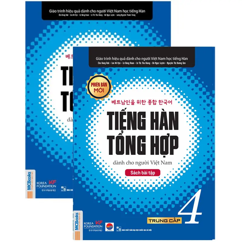 Tiếng Hàn Tổng Hợp – Trung cấp 4 (Bộ 2 cuốn Lý thuyết + Bài tập)