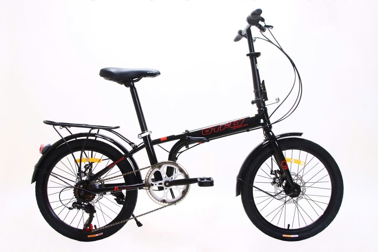 DTFLY 6S Xe Đạp Gấp- Khung thép gấp gọn, Tay đề vặn Shimano Revoshift6 tốc độ