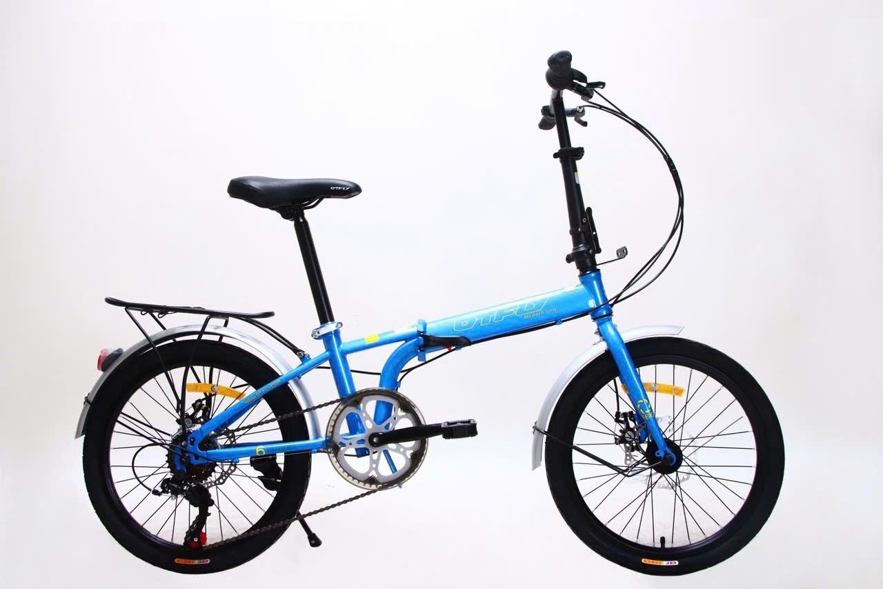 DTFLY 6S Xe Đạp Gấp- Khung thép gấp gọn, Tay đề vặn Shimano Revoshift6 tốc độ