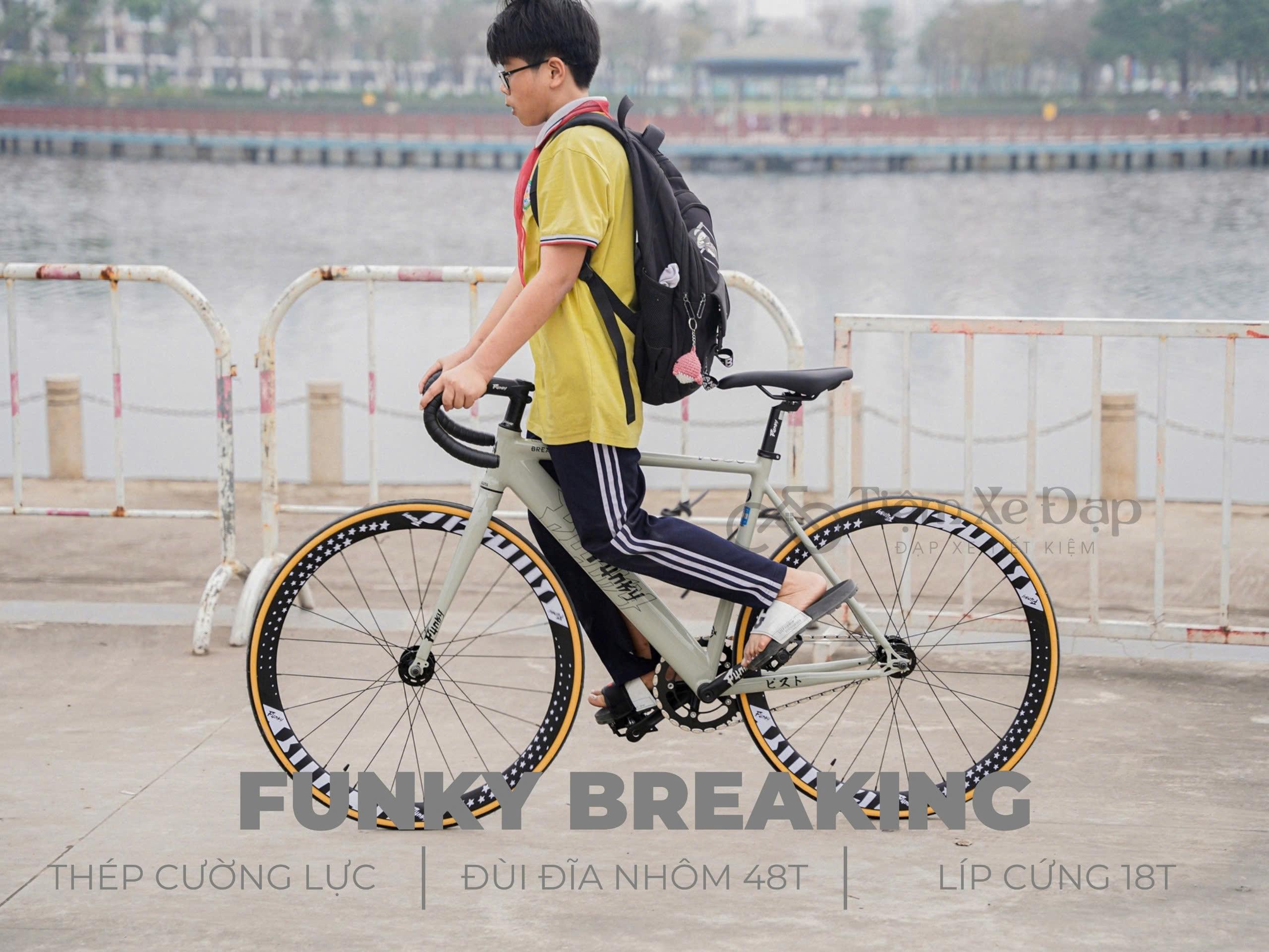 FUNKY BREAKING Xe Đạp Fixed Gear