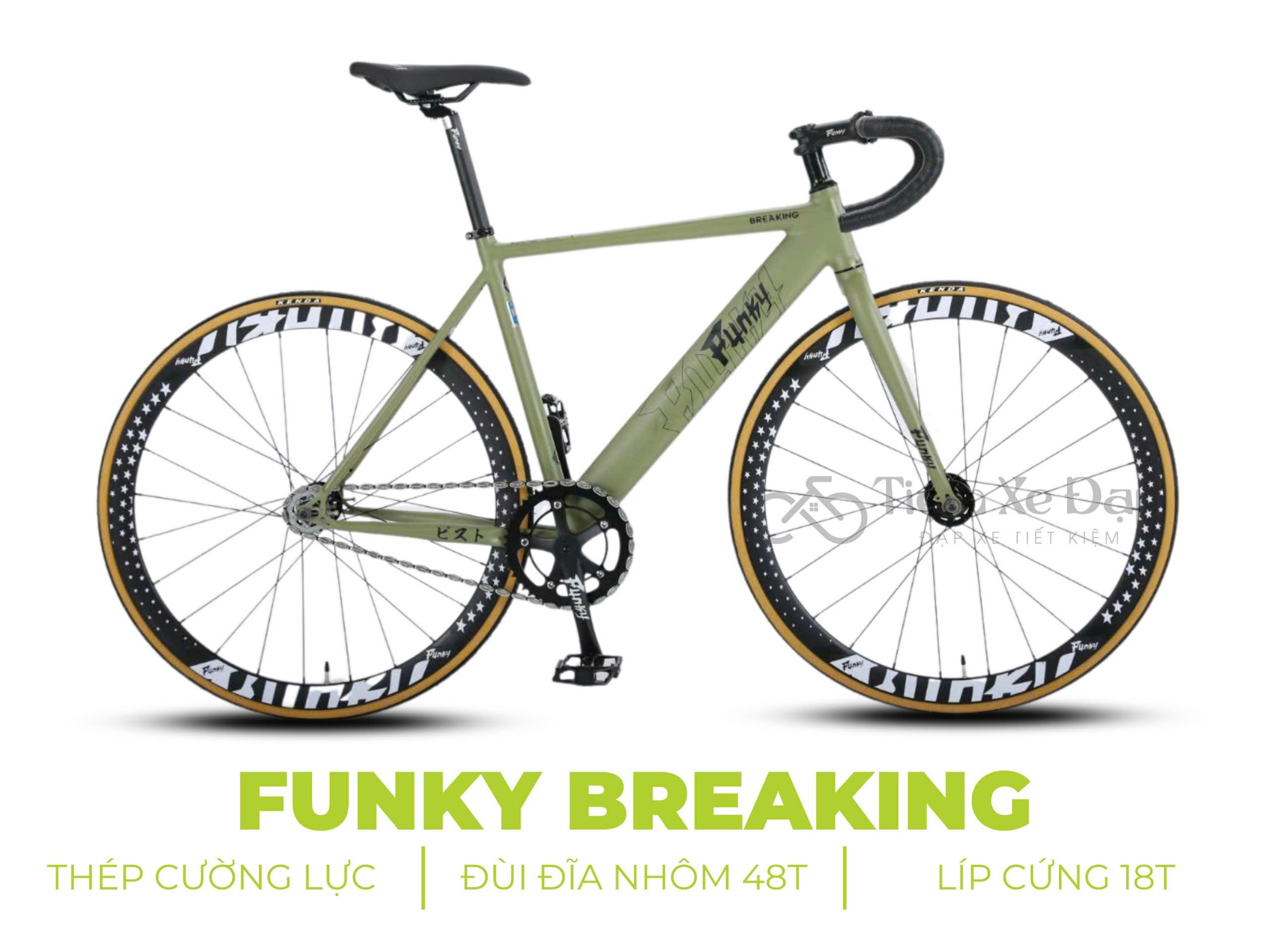 FUNKY BREAKING Xe Đạp Fixed Gear