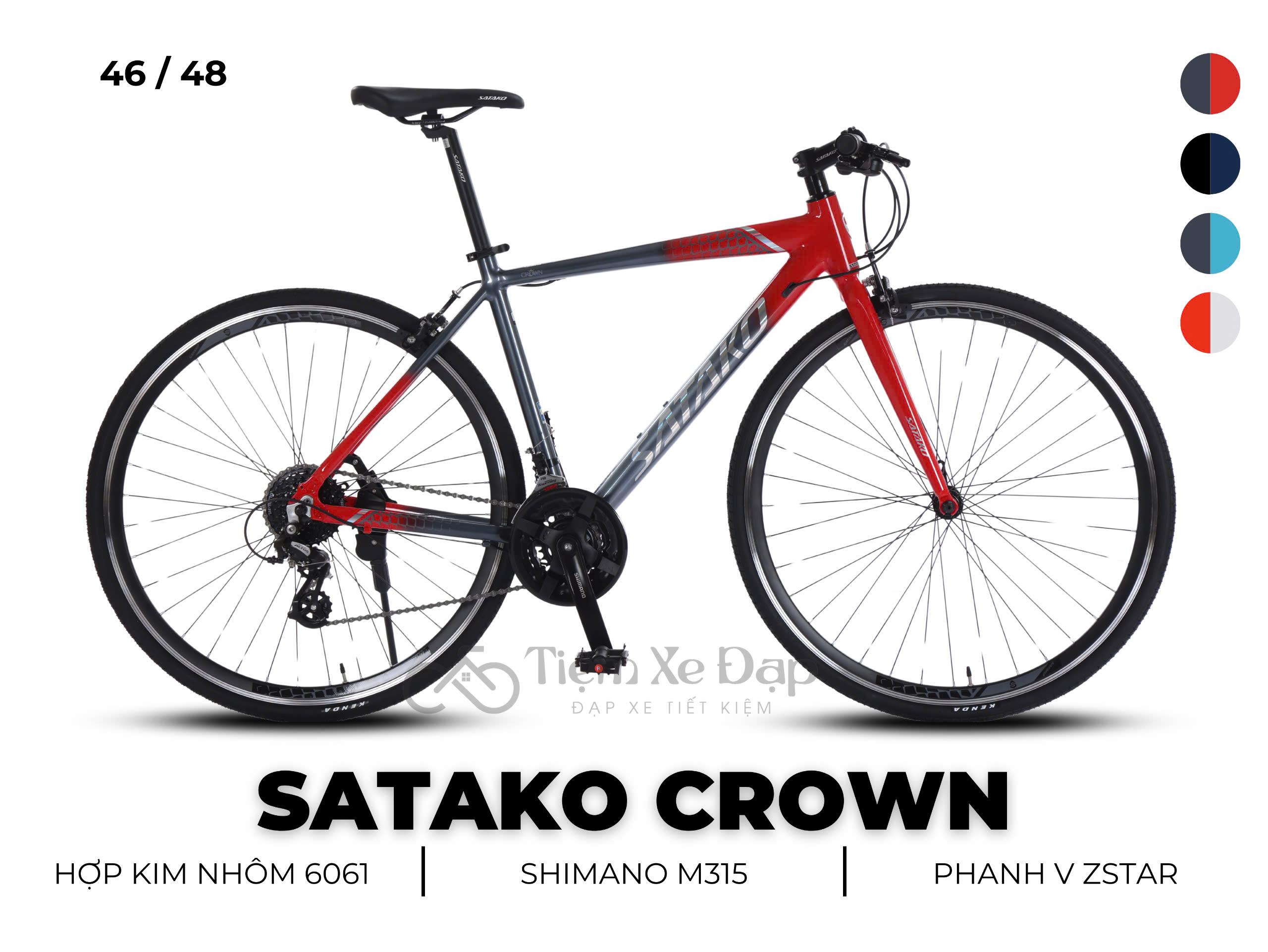 SATAKO CROWN xe đạp đường phố touring 700c khung nhôm 6061