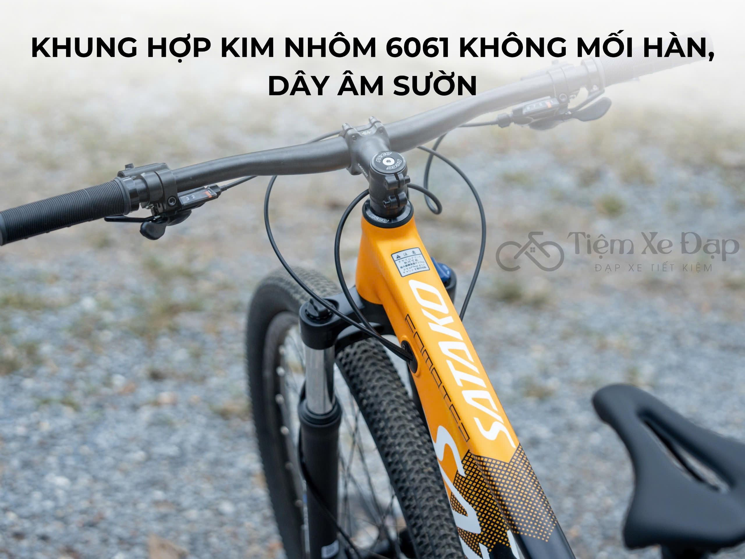 SATAKO FOMATER Xe Đạp Địa Hình MTB, Phuộc nhún dầu SUNTOUR SF20-XCM30
