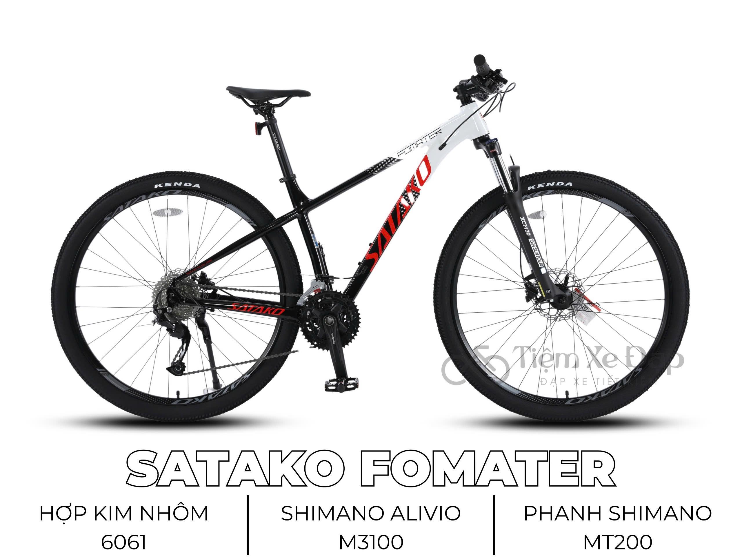 SATAKO FOMATER Xe Đạp Địa Hình MTB, Phuộc nhún dầu SUNTOUR SF20-XCM30