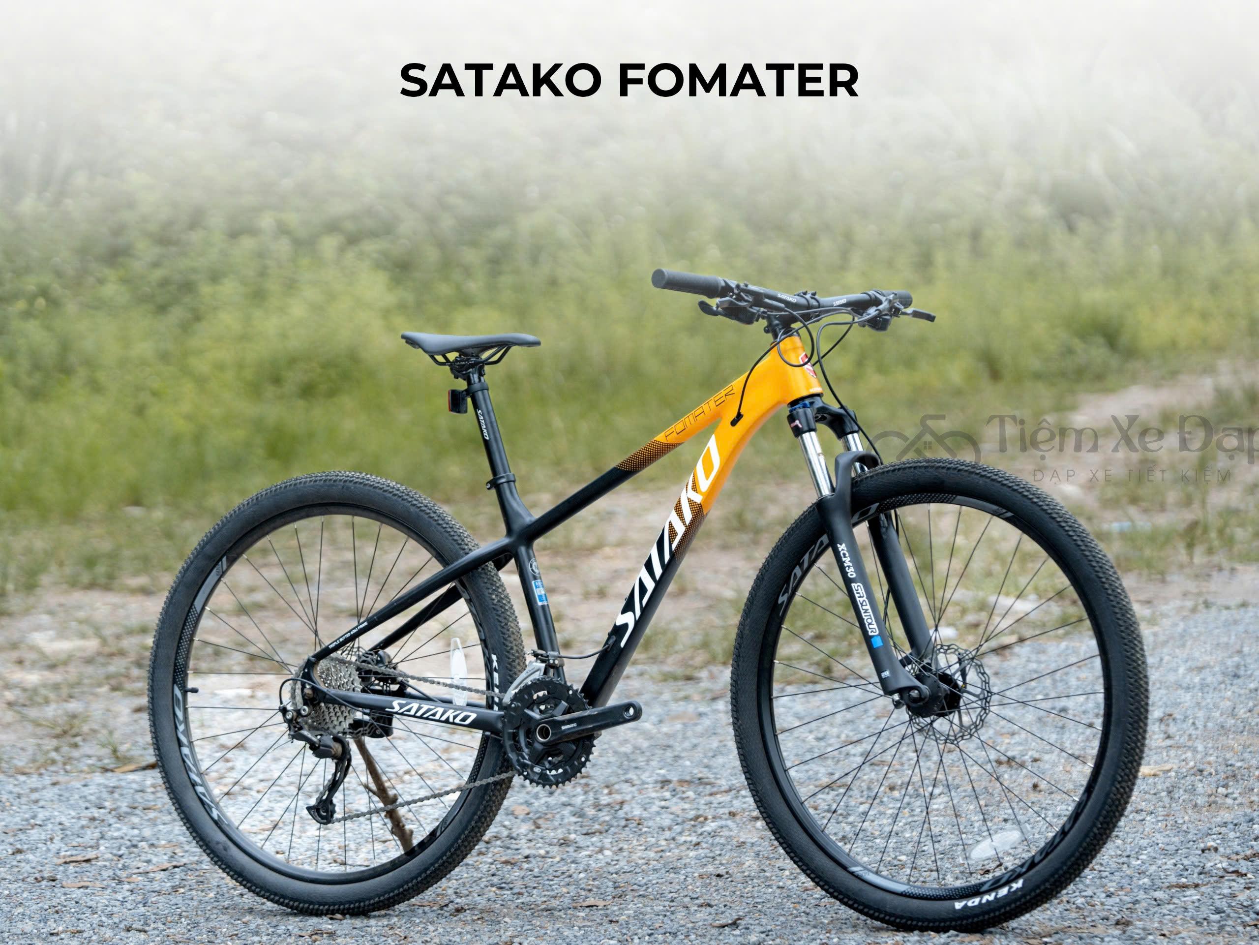 SATAKO FOMATER Xe Đạp Địa Hình MTB, Phuộc nhún dầu SUNTOUR SF20-XCM30