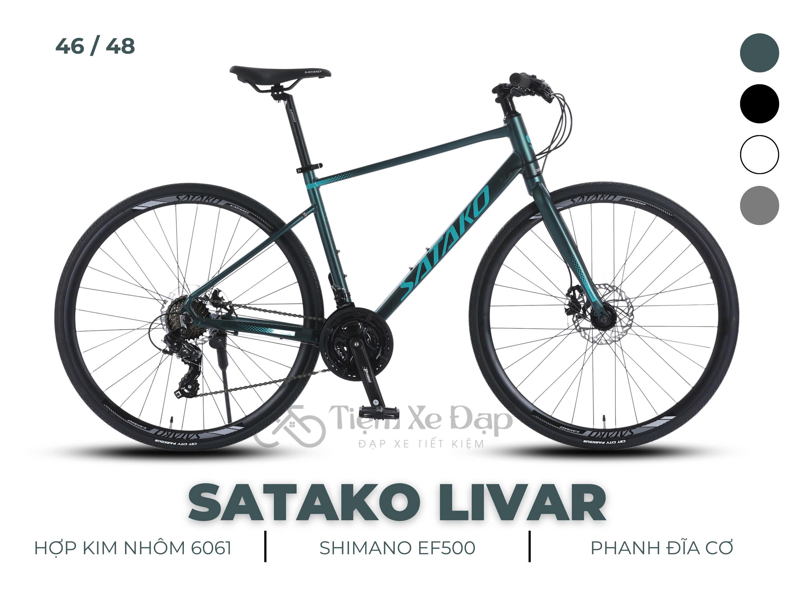 SATAKO LIVAR xe đạp đường phố touring 700*28C, đề SHIMANO TOURNEY