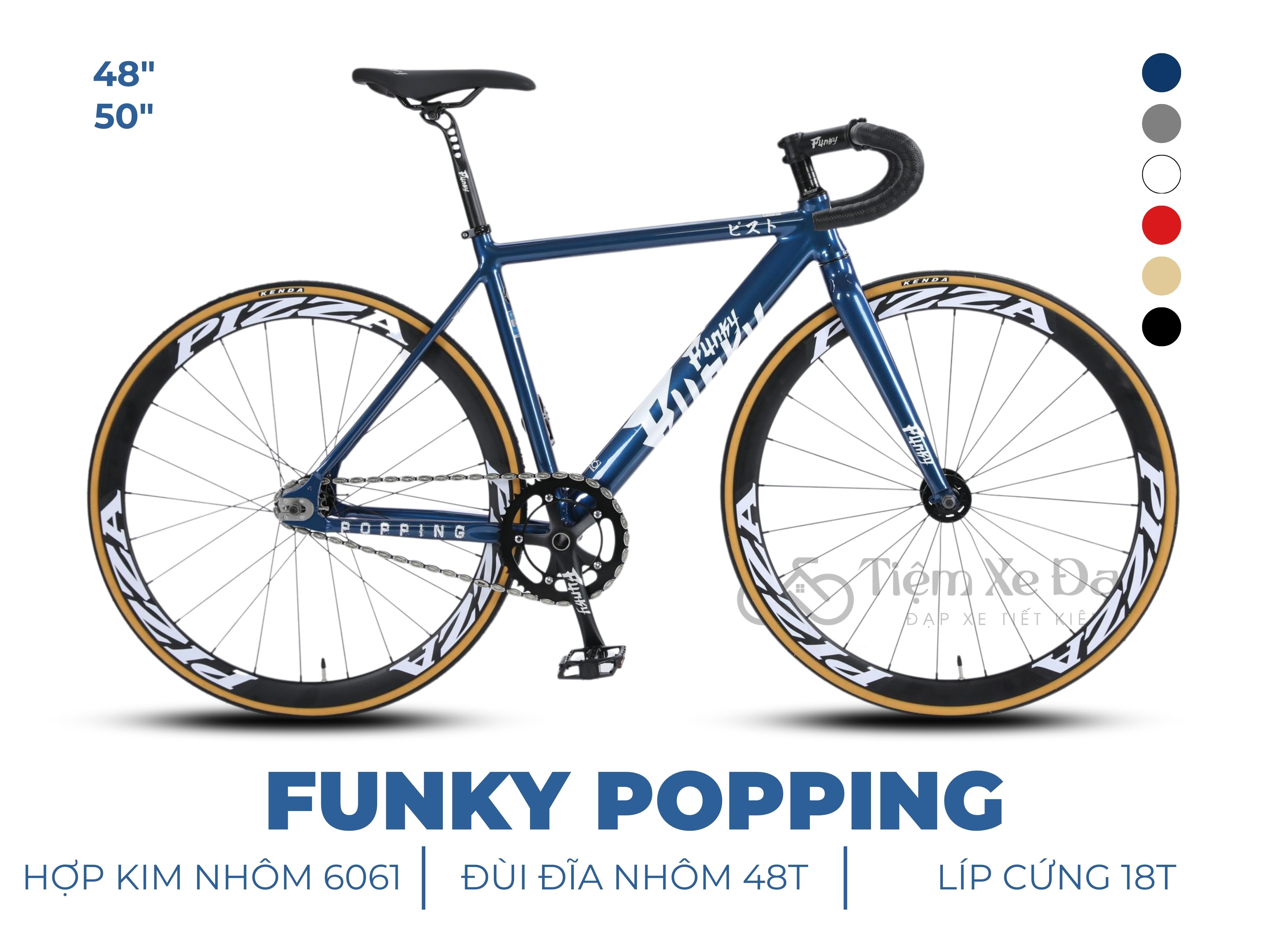 FUNKY POPPING Xe Đạp Fixed Gear
