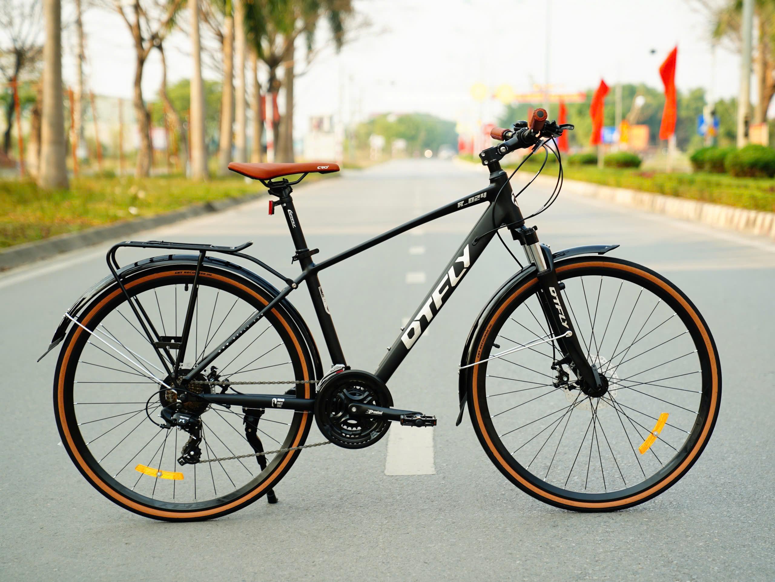 DTFLY R-024 Xe Đạp Touring Hybrid - Khung nhôm, Phuộc đúc rắc co, SHIMANO TOURNEY, 24 tốc độ